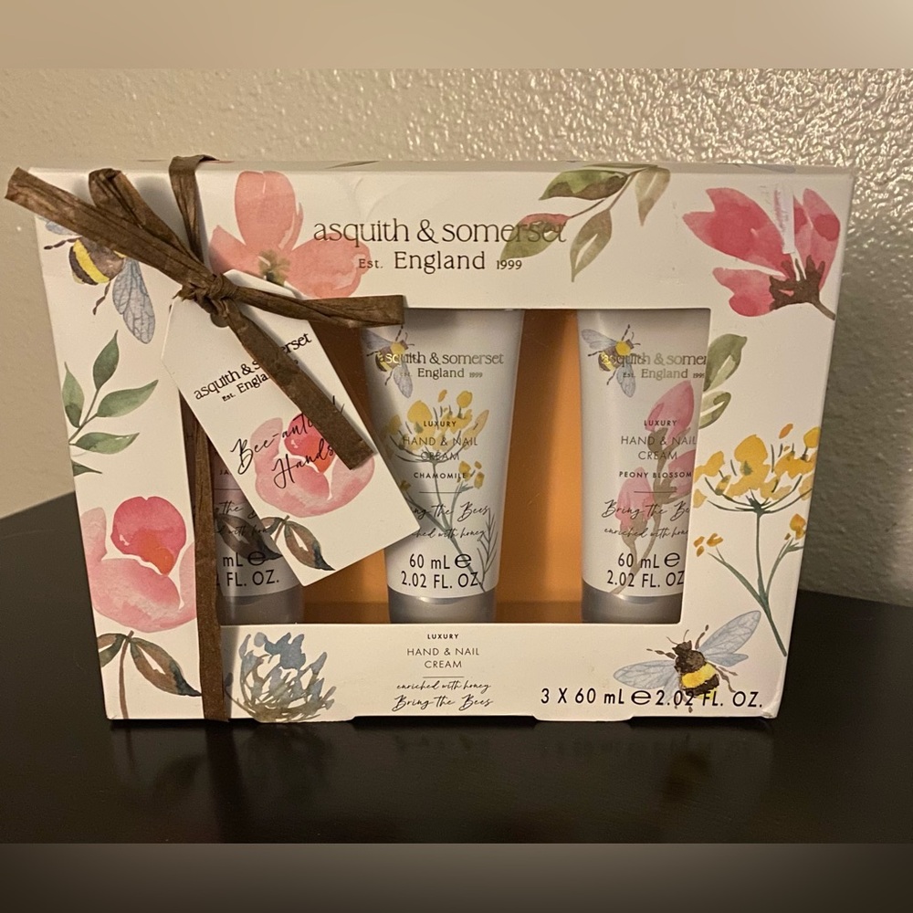 Asquith & Somerset Bring the Bees Luxury Hand & Nail Cream Gift Set New